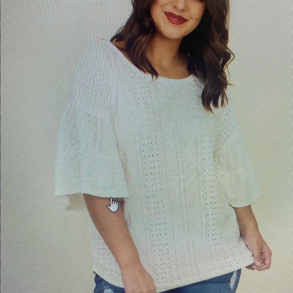 Feel The Sparks Top, Ivory